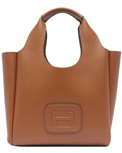Hogan Small H-bag Shopping - Brown