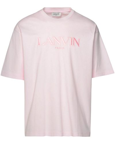 Lanvin T-shirt Logo Over - Pink