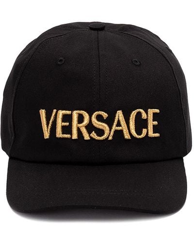 Versace `` Embroidery Baseball Cap - Black