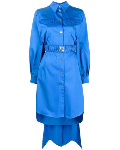 AZ FACTORY Cotton Shirt Dress - Blue