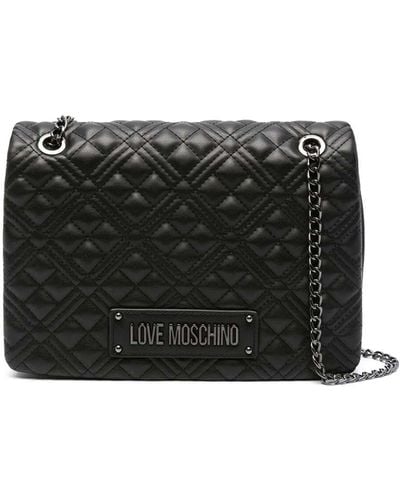 Love Moschino Quilted Shoulder Bag - Black