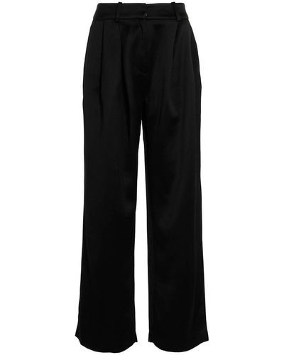 Co. Trousers With Front Pleats - Black