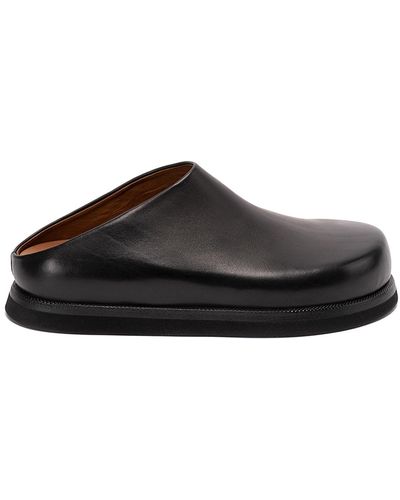 Marsèll `accom` Leather Sabot Shoes - Brown