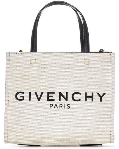 Givenchy Canvas Mini Tote Bag - White