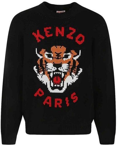 KENZO Lucky Tiger Sweater - Gray