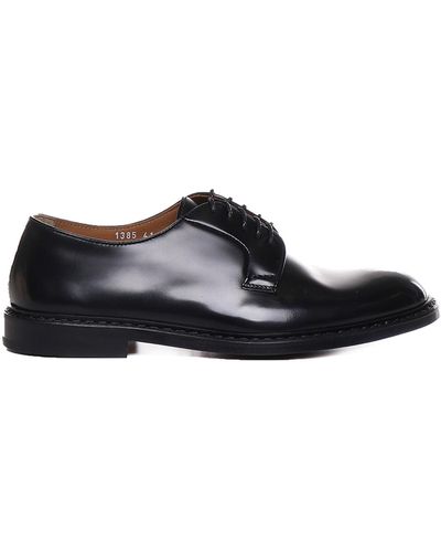 Doucal's Derby Model Leather Lace-ups - Black