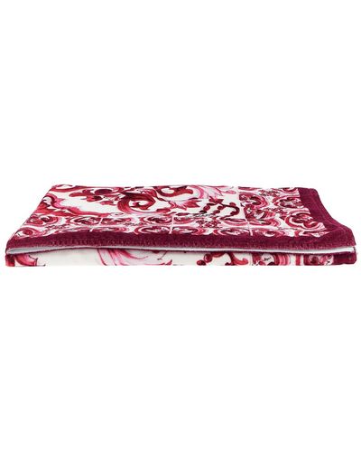 Dolce & Gabbana Maiolica Beach Towel - Pink