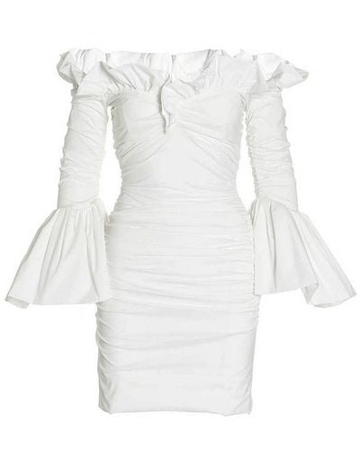 Philosophy Di Lorenzo Serafini Draped Dress - White
