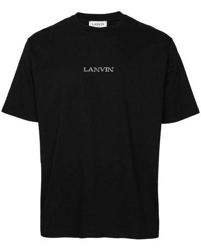 Lanvin Cotton T-shirt With Logo - Black