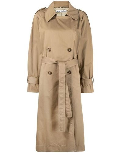 Acne Studios Double-breasted Trench Coat - Natural