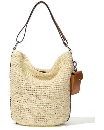 Proenza Schouler Spring Bag In Raffia - Natural