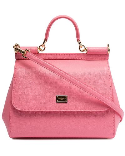 Dolce & Gabbana Sicily Medium Bag - Pink