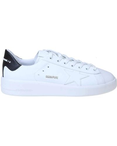 Golden Goose Pure Star Leather Trainers - Blue