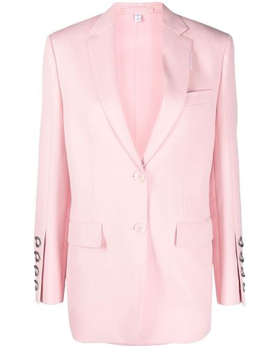 Burberry Single Breasted Blazer - Pink