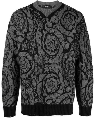 Versace Motivo Sweater - Gray