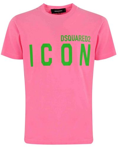 DSquared² Icon Cotton T-shirt - Pink