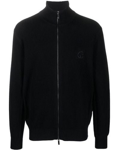 Giorgio Armani Sweater Fullzip - Black
