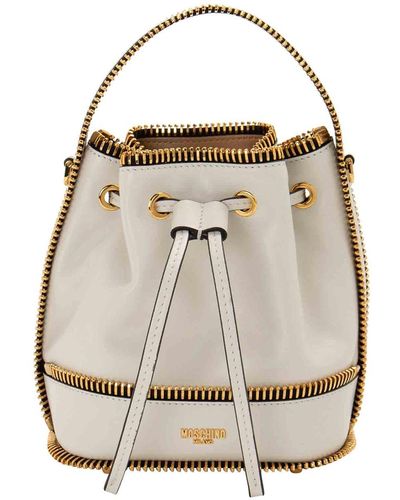 Moschino Leather Bag - Natural