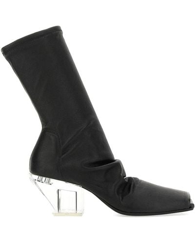 Rick Owens Leather Boot - Black