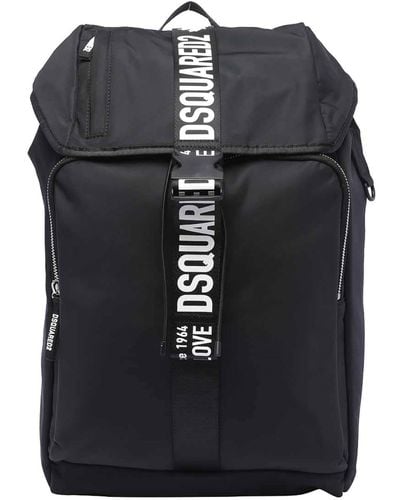 DSquared² Logo Backpack - Black