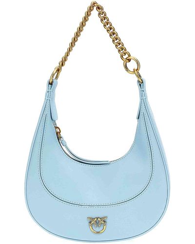 Pinko Mini Brioche Bag Hobo Handbag - Blue