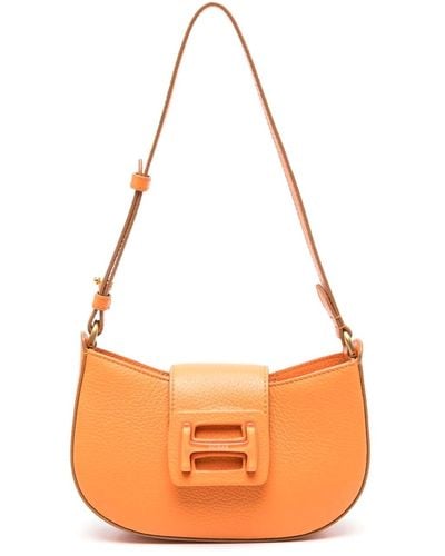 Hogan H-bag Leather Shoulder Bag - Orange