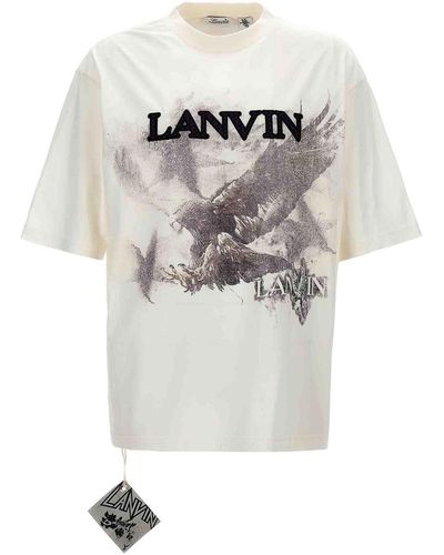 Lanvin Logo Print T-shirt - White