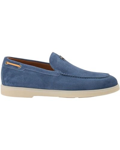 Giuseppe Zanotti Leather Loafers - Blue