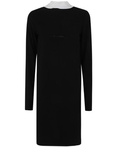 N°21 Midi Dress With Bow Scarf - Black