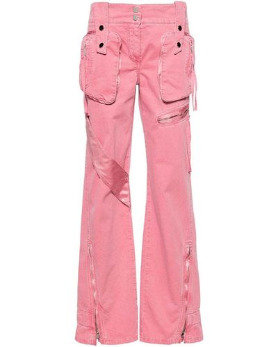 Blumarine Cotton Trousers - Pink