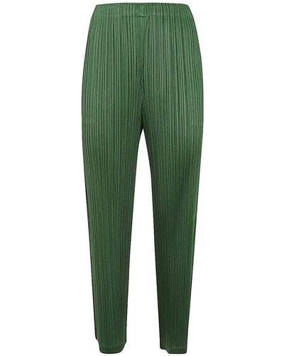 Pleats Please Issey Miyake Monthly Colours Febraury Trousers - Green