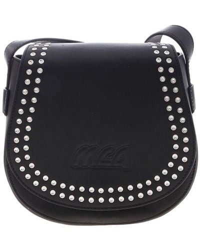 McQ Studded Leather Bag - Black