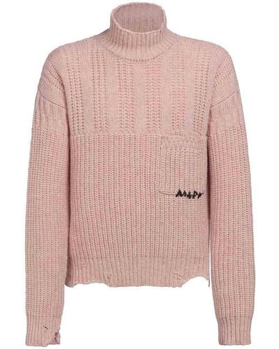 Marni Wool Turtle-neck Sweater - Pink