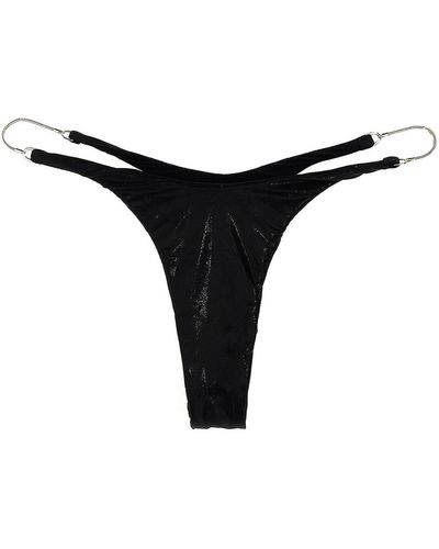 Mugler Star Bikini Bottoms - Black