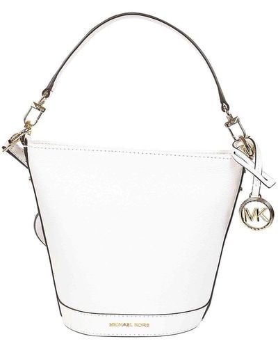 Michael Kors Bucket Bag In Hammered Leather - Metallic
