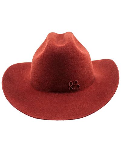 Ruslan Baginskiy Felt Hat With Logo - Red