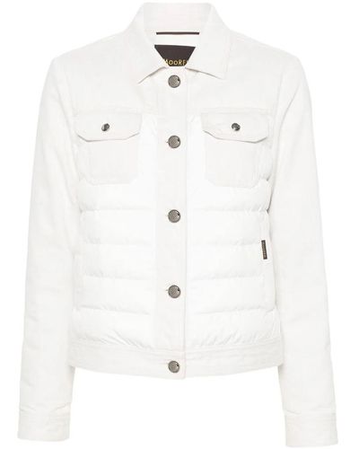 Moorer Petunia Padded Jacket - White