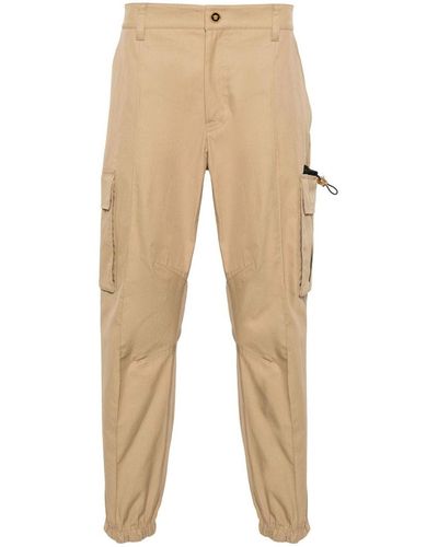 Versace Cotton Cargo Trousers - Natural