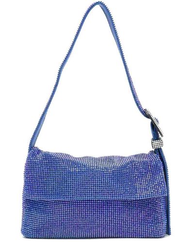 Benedetta Bruzziches Vitty La Mignon Crystal Mini Bag - Blue