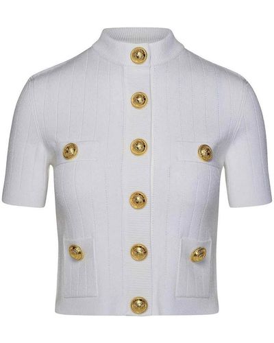 Balmain Cardigan With Buttons - White