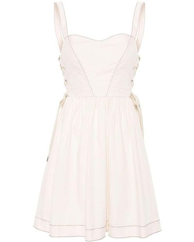 Pinko Dress With Ruched Details - White