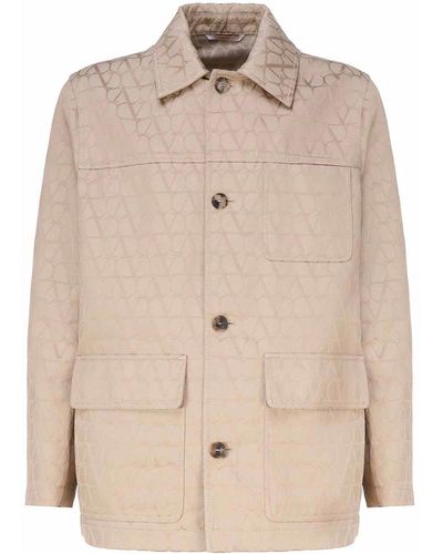 Valentino Garavani Toile Iconographe Cotton Jacket - Natural