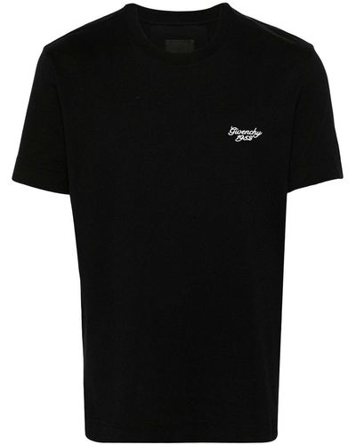 Givenchy Logo-embroidered T-shirt - Black