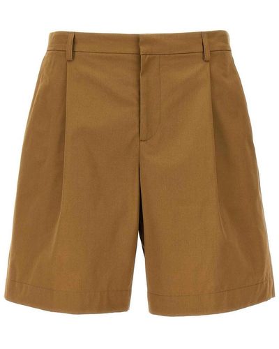 A.P.C. Crew Shorts Pleats Pockets - Natural