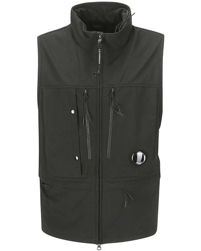 C.P. Company Zipped Vest - Black
