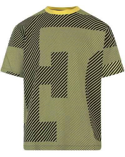 Ferrari Cotton T-shirt With Water-based Print - Green