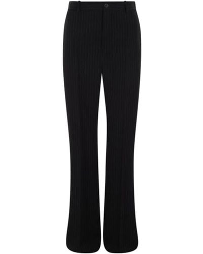 Balenciaga Straight Leg Trousers - Black
