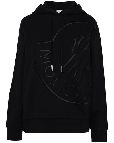 Moncler Cotton Sweatshirt - Black