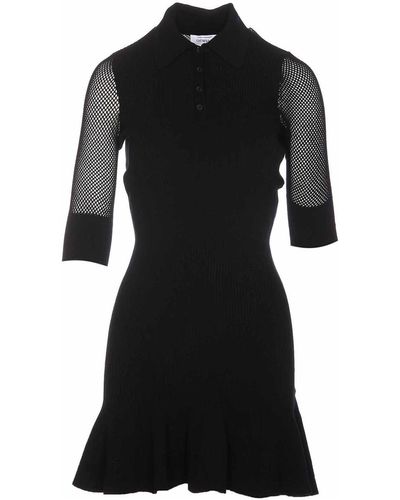 Off-White c/o Virgil Abloh Mini Net Arrow Polo Dress - Black