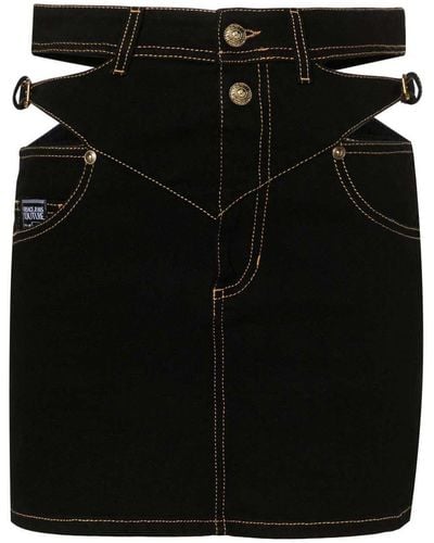 Versace Skirt Cut-out Details - Black